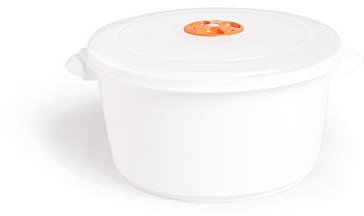 Excelsa Quick Cook Contenitore per Microonde, Polipropilene, Bianco, Capacità: 3 litri