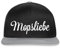 Spreadshirt Mopsliebe Spruch Pug Snapback Cap, One size, Schwarz/Grau