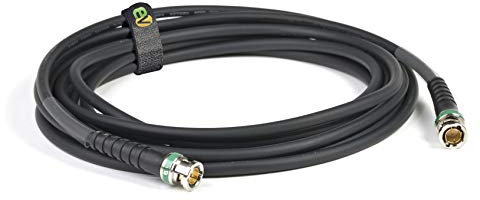 Emelec VíasCom EQ234N/0005 – 0,50m Conexión Video 4K-UHD 12G-SDI (0,76/3,40/6,00) con BNC 4K-UHD – Conductor Multifilar – Color Negro – PVC Flexible