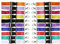 Waizmann.IDeaS® 10x Schlüsselband Umhängeband Lanyard 20mm mit Karabinerhaken unbedruckt für Ausweise Autoschlüssel Zugangskarten