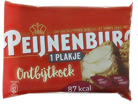 Peijnenburg Lot de 100 mini tranches de pain d'épice - 28 g