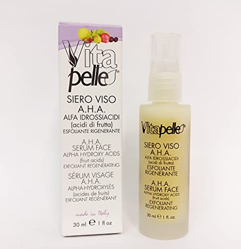 Siero viso AHA Alfa Idrossiacidi-acidi della frutta-Rigenerante esfoliante - Vita Pelle