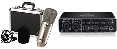Behringer B-1 Micrófono De Condensador (Diafragma) + U-Phoria Umc202Hd Interface De Audio/Midi USB