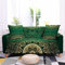 ZAHHYG Sofa Überzug Türkisfarbener Ethno-Stil Sofaüberwurf Sofabezug Stretchy Couchbezug Sofa Bezug Ecksofa Überwurf Sofabezüge Antirutsch Sofahusse Jacquard Sofaüberzug 3 Places (190cm-230cm)
