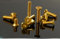 GatherTOOL 20pcs / Lot. M2 m2.5 m3 m4 m5 Senkkopf-Flachkopf-Sechskant-Sechskant-Buchse-Schrauben Legierungsstahl-Titan-Plattieren Gold Schraubenlänge 4-35mm (Size : M5x10mm (ft))