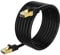 VOSGA Outdoor Cat 6 Ethernet Cable 20M/65 ft,FTP-550MHZ-Shielded CAT6 RJ45 Network LAN Waterproof Direct Burial Internet Cord 20M Round Black