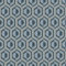 Rasch Tapete 710151 - Vliestapete mit geometrischem Design in Retro-Optik in Blau-Grau und Gold aus der Kollektion Sophia - 10,05m x 0,53m (LxB)