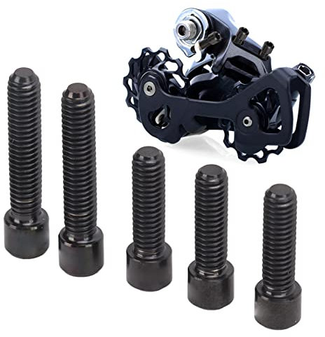 minifinker Schaltwerkschrauben, leichte Schaltwerkbegrenzungsschraube für Schaltwerk(Schwarz)