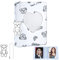 KeCool 3 Zoll Kpop Photocard Binder, 40 Pockets Photocard Holder Kpop Niedlich Mini Photo Kpop Album, Love Heart Hollow Kpop Binder Photo Card Holder with Lovely Pendant für Fotosammlung