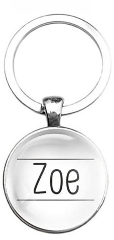 Porte-clés en verre - Zoe, silverl