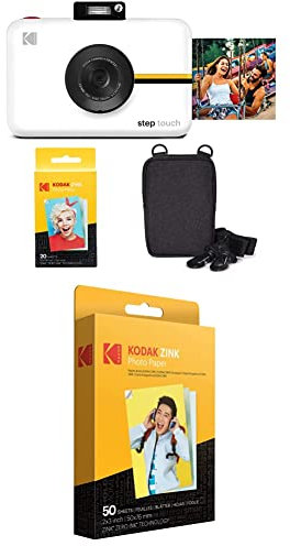 KODAK Step Touch Fotocamera digitale con stampa istantanea da 13 MP & Carta fotografica Zink Premium 2x3 pollici (50 fogli) compatibile con fotocamere