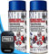 4TRESS E-TECH 2 x 400ml XHT Blue Extremely High Temperature Spray Paint Brake Caliper Engine Block 650°C Non Slip Car Dash Mat (4T-XHT-007)