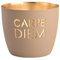 Windlicht Madras Carpe Diem Eisen Höhe 8,5 cm Sandstone Gold