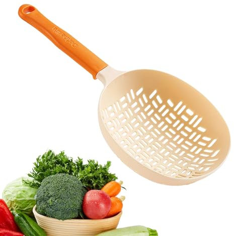 Ghirting Paletta in Silicone da Cucina | Cucchiaio per scolapasta,Schiumarola per colino in Silicone Riutilizzabile per Pasta, Noodle, Gnocchi fritti