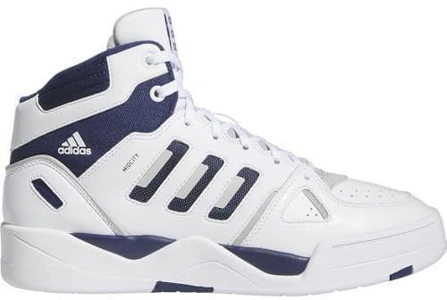 Adidas Herren Midcity Mid Shoes, Cloud White/Grey Two/Dark Blue, 44 2/3 EU