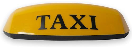 COYEUX Magnetisches 12-V-LED-Taxi-Schild, wasserdichtes beleuchtetes Taxi-Taxi-Schild, mit Magnetfuß, Taxi-Glühbirnen-Licht für alle Fahrzeuge