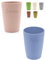 Magu Lot de 2 gobelets personnalisés en biopolymère (100 % sans pétrole), avec nom - Lot de 2 gobelets + gravure personnalisée - Design naturel