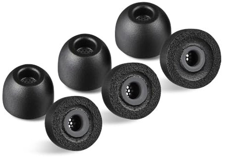 AZLA Foamax Standard (M/ML/L), gommini per auricolari in schiuma memory foam, per cuffie wireless, cancellazione del rumore, compatibili con Sony, Beats, Samsung, Skullcandy