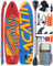 Tabla de paddle para la familia, tabla de remo hinchable de 12 pulgadas con kit de conversión de kayak, kit completo de surf para adultos, con remo individual o doble, asiento de kayak y otros