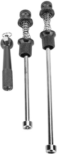 ANKROYU Cycling Quick Release Skewers, Aluminum Alloy Road Bike Quick Release Skewers, Wheel Locking Skewers, Bicycle Security Skewers for Mountain Bike(A)