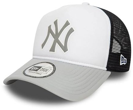 New Era MLB A-Frame Trucker Cap New York Yankees White/Grey