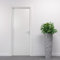 Porte Italiane, Porta Interna a Battente in Laminato High Density, Telaio in Legno e Coprifili Waterproof, con Serratura e Maniglia Hoppe Silver, 90x210 cm con Apertura DX, Colore Bianco