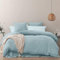 Gezu Housse de Couette 140x200cm Bleu Clair Couleur Unie Modern Toucher Coton Parure de Lit Adulte 1 Personne Plus Doux et Plus Confortable Linge de Lit 1 Taie d'oreiller 65x65cm avec Fermeture Eclair