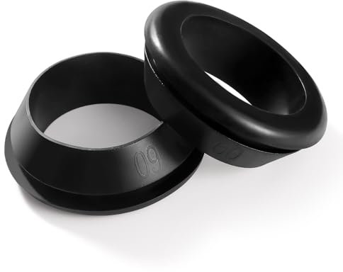 YIXISI 2 Pièces Diamètre 50 * 60 mm Passe Fil Caoutchouc, Caoutchouc Oeillet Conducteur Électrique Joint Anneau, Bouchons Oeillet en Caoutchouc, pour Câble, Prise et Câble