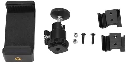 Universelle Telefonhalterung, Telefonhalterung, Sender-Telefonhalterung, verstellbar und stabil für Traxxas TX TQi-Telefone über 5,5 Zoll (Schwarz)