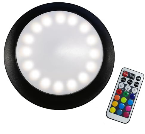 PURPLE LEAF LED Sonnenschirm Beleuchtung mit Fernbedienung Tragbarer wiederaufladbarer 12-Farben-Wechsel für Sonnenschirme, Campingzelte oder den Außenbereich