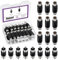 Swpeet 15Pcs Nickel Plated RCA Female to Female Coupler and 15Pcs RCA Male to Male Coupler Kit, RCA Audio Video Adapter, RCA Cable Extension Connector, RCA Adapter for Speaker, RCA Cable, Amplifier