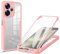 GOGME Cover per Xiaomi Redmi 13 4G - Con Proteggi Schermo, Custodia Antiurto, Anticaduta, Resistente ai Graffi, Bumper Protettivo Elegante, Rosa