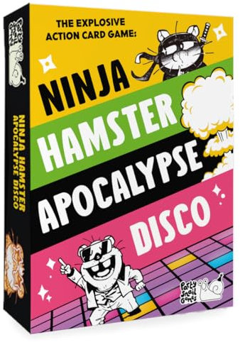 Ninja Hamster Apocalypse Disco: The Action-Packed Card Game That Gets Everyone Exploding With Laughter | Hilarious fun for kids, teens & adults | Quick to learn | Small box, huge fun!