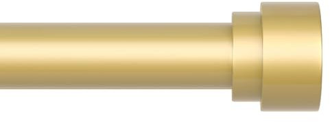 Ueuttiy Extendable Curtain Poles 40-190cm (16-75), 26mm Diameter Gold Curtain Pole for Eyelet Curtains, Small Metal Curtain Rod Includes Brackets and Fittings Set