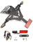 Letgoing Universeller Motorrad-Kennzeichenhalter mit LED-Beleuchtung & Blinkerfunktion Verstellbarer Neigungswinkel Aluminium-Kennzeichenhalter für CB650R/CBR650R YZF R1/R3/R6/R25 MT-07