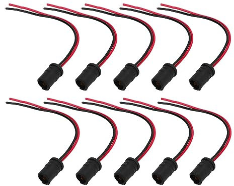 Porte-douille LED T10 W5W, Support de Lampe en Caoutchouc pour Moto de Voiture, 10 Pcs, Porte-lampe de L'ampoule