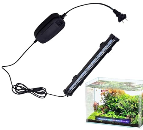 Qfdiwr Luz LED Para Acuario | LED Submarina Con 7 Colores | Lámpara Impermeable Ajustable Para Peceras Plantadas Y Terrarios