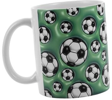TOPBATHY Tazza da Calcio con Design per Amanti Del Calcio per Fans Facile Robusta e Ufficio