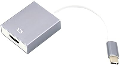 XuQiZZpp Adaptateur USB C vers HDMI 4K en aluminium pour smartphone, tablettes, ordinateurs portables, téléviseurs, moniteurs, connectivité, prises et jouer, câble adaptateur HDMI