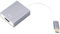 XuQiZZpp Adaptateur USB C vers HDMI 4K en aluminium pour smartphone, tablettes, ordinateurs portables, téléviseurs, moniteurs, connectivité, prises et jouer, câble adaptateur HDMI