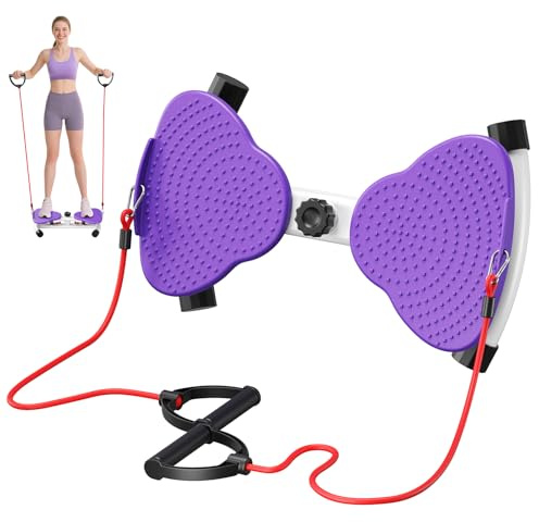 Brolteja Twist Board,Twist Waist Disc Board mit Kordelzug,Twist Fit Drehscheibe Tragkraft 150 kg,Stehendes Bauchübungsbrett,FüR Eine Schlankere Taille,Und Aerobic-Training Und Zur KöRperformung