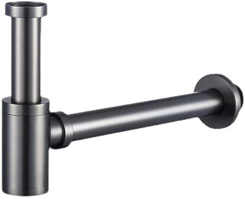 Ensemble de siphons ronds en laiton for salle bain, avec siphon désodorisant et vidage automatique pour Lavabo Evier(Type 1)