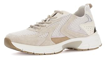 Gabor Damen Low-Top Sneaker, Frauen Halbschuhe,straßenschuhe,Strassenschuhe,Freizeitschuhe,Turnschuhe,Laufschuhe,Oak/Sand/Creme,38.5 EU / 5.5 UK