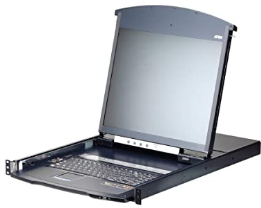 8 port CAT5 1U Dual Rail 19 LCD KVM Switch KVM Switch over IP with 1 local/remote user access (2 bus) Daisy Chain Panel Array Mod
