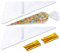 Spitztüten für Süßigkeiten 100 Stück Süßigkeitentüten Tüte Transparent OPP 170 x 370mm + 100 Stück Golden Bindestreifen Verschluss für Schokolade Bonbons Marshmallow Puffreis Plätzchen