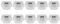 Clips Plaique Voiture, Insert De Porte En Plaique, Garniture Oeillets 10pcs, Clips De Carte Incrué Pour E46 E90 E91 E9