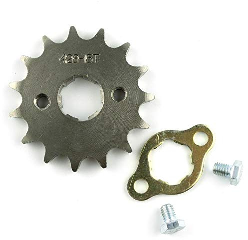 GOLGAILY XFC-BO, Front Motor 428# 10T 11T 12T 13T 14T 15T 16T 17T 18T 19T Zähne 17mm 20mm Kettenritzel mit Halteplatte Locker (Farbe : 428 20mm 12T)