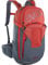 EVOC NEO 16l Protektor Rucksack, Fahrradrucksack, (Backpack mit TÜV/GS-zertifizierter AIRSHIELD Protektortechnologie, 360° Belüftung, inkl. Regenhülle, Größe: S/M), Chili Rot / Carbon Grau