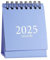 Aiffort Kleiner Schreibtischkalender 2021 Neujahr, einfacher Cartoon-Mini-Kalender, kreativer Schreibtisch, vertikaler Schreibtisch, Multifunktions-Zeitplan, Notizbuch, Tagesplanung, 7.5x10 cm (blau)