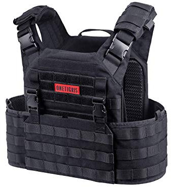 OneTigris Taktische Weste Griffin AFPC Airsoft Weste Schnelleverschluss Plate Carrier Atmungsaktiv für CS Paintball